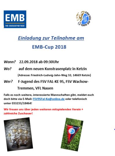 EMB-Turnier 2018 am 22.09.