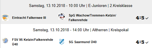 Zweimal 4 : 5 – Ü40 scheidet aus Pokal aus, E-Jugend gewinnt auswärts