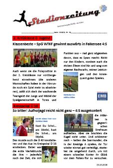 Stadionzeitung Nr. 16 erschienen