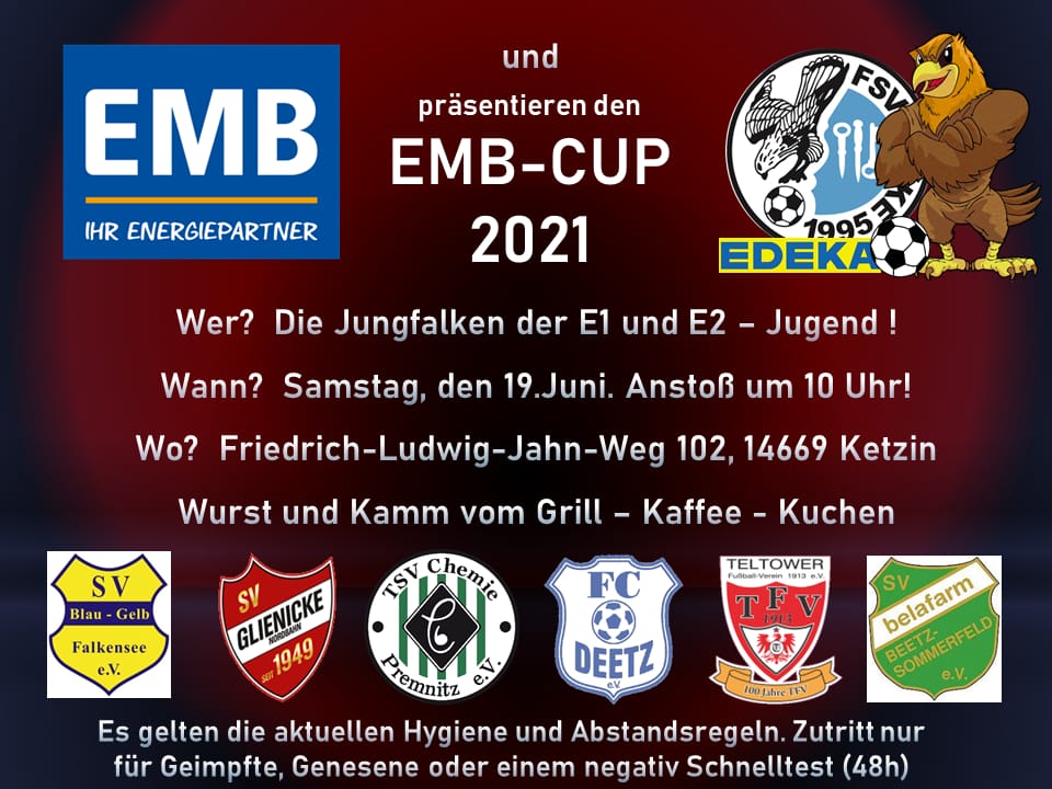 KEINE Testpflicht mehr für EMB-Turnier am 19.06.