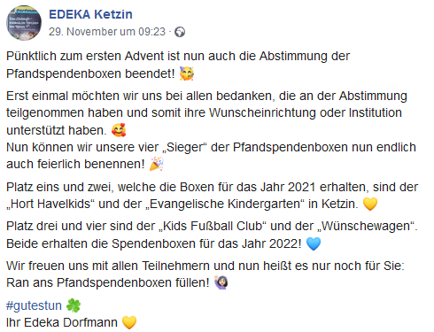 Kids Club bekommt Edeka-Pfandboxen, aber erst 2022