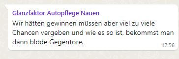 Hätten gewinnen müssen …