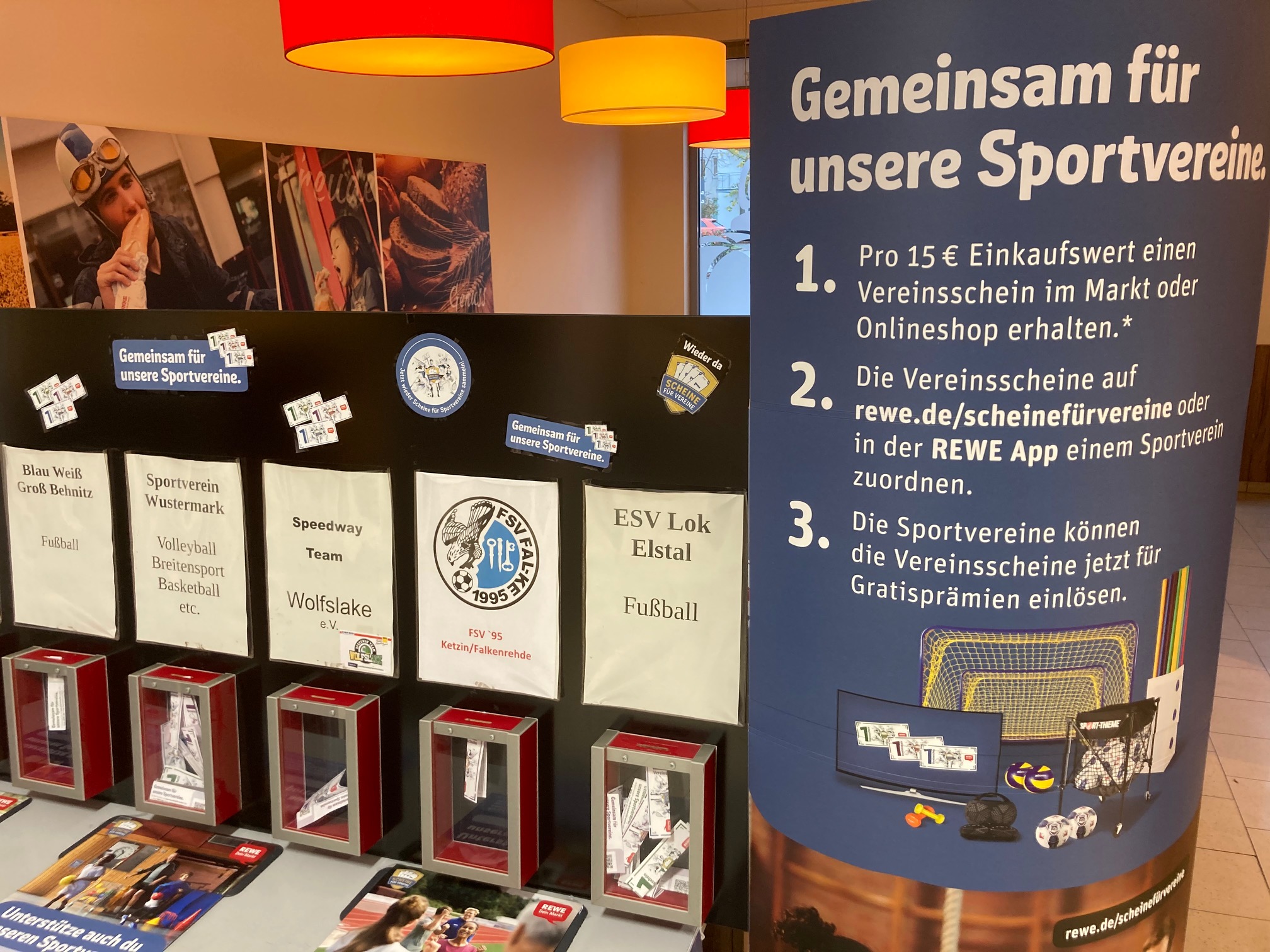 Shopping für die Falken