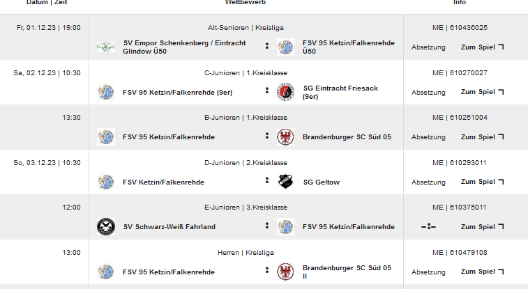 Kein Falkefußball diese Woche