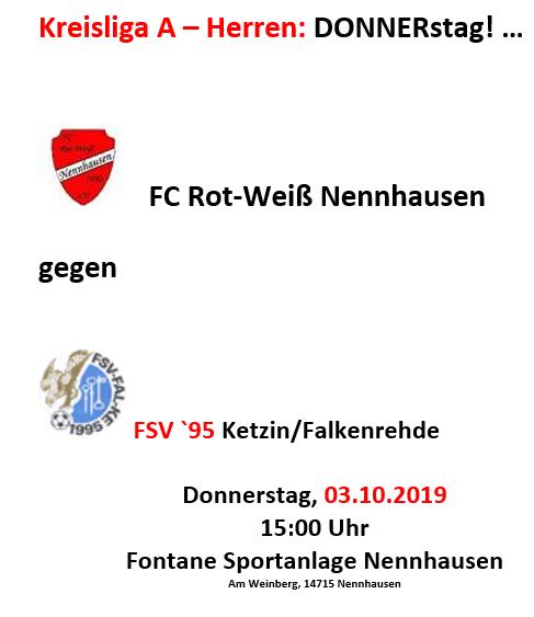 Mit der RE 4 eine Station… Falken zu Gast in Nennhausen
