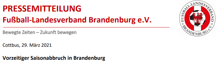 FLB beschließt Saisonabbruch