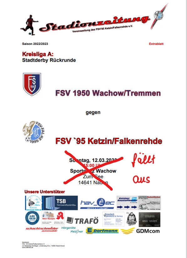Das Derby fällt aus